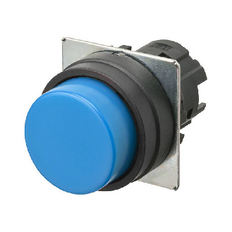 Bp Ø22mm dépassant alterné opaque bleu (noir)-Lire la description