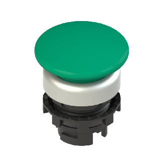 Bouton coup de poing" Ø36mm à impulsion, vert (chromé) - E2 1PU2F4490"-Lire la description