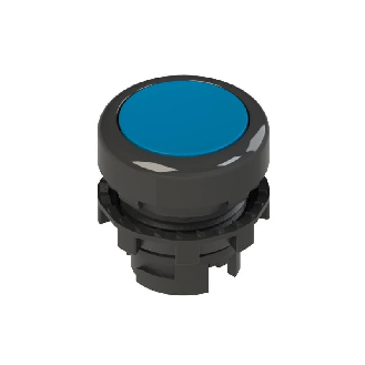 Bp Ø20mm lumineux affleurant, bleu (noir) - E2 1PL2R6210-Lire la description
