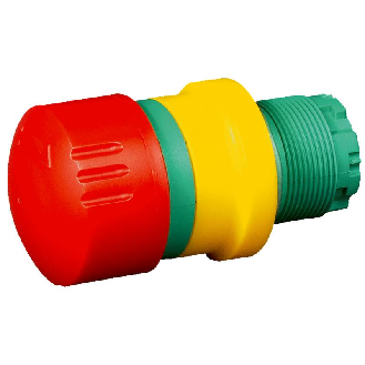 Bouton d'arrêt d'urgence, Ø22mm, déverrouillage par rotation-Lire la description
