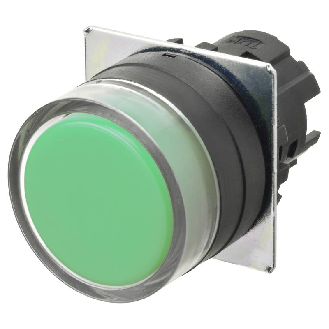 Bp Ø22mm protegé alterné opaque vert (noir)-Lire la description