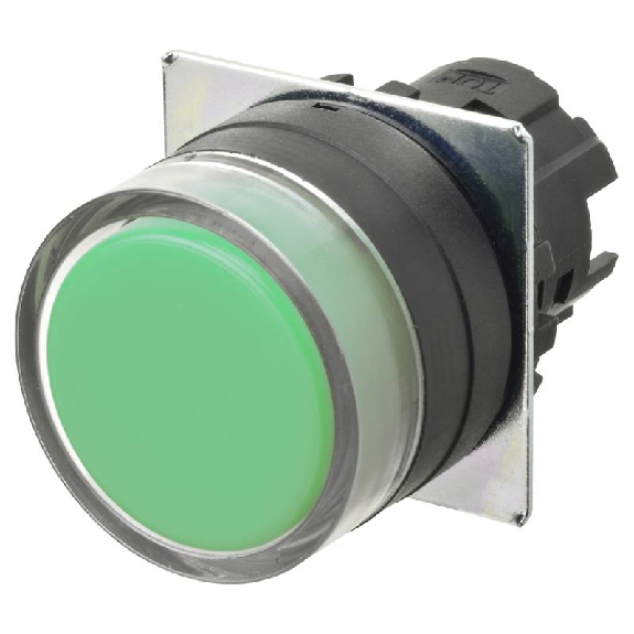 Bp Ø22mm protegé alterné opaque vert (noir)-Lire la description