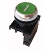 Bouton-poussoir, 1 s, plat, vert, fixation par l'avant