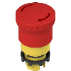 Bouton arrêt d'urg. Ø40mm déver. par rotation, rouge