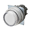 Bp Ø22mm dépassant alterné blanc transparent lumineux