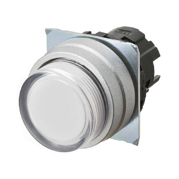 Bp Ø22mm dépassant alterné blanc transparent lumineux-Lire la description