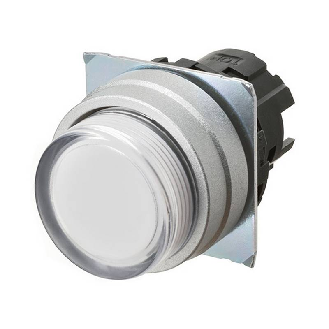 Bp Ø22mm dépassant alterné blanc transparent lumineux-Lire la description
