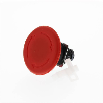 Arrêt urgence Ø22mm, tête Ø60mm, Pousser-Tourner-Lire la description
