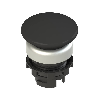 Bouton coup de poing" Ø36mm à impulsion, noir (chromé)"