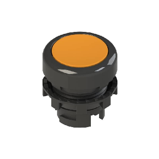 Bp Ø20mm lumineux affleurant, orange (noir)-Lire la description