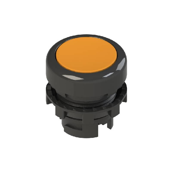 Bp Ø20mm lumineux affleurant, orange (noir)-Lire la description