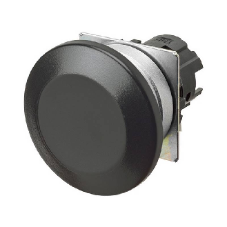 Bp champignon Ø40mm alterné opaque noir (métal brossé)-Lire la description