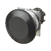 Bp champignon Ø40mm alterné opaque noir (métal brossé)