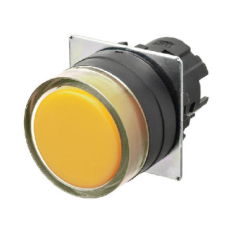 Bp Ø22mm protegé alterné opaque jaune (noir)-Lire la description