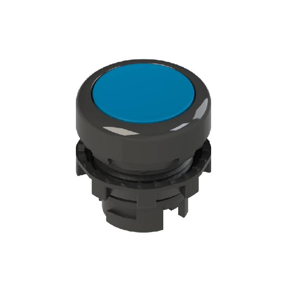 Bp Ø20mm à impulsion, bleu, affleurant (noir)-Leggi tutto