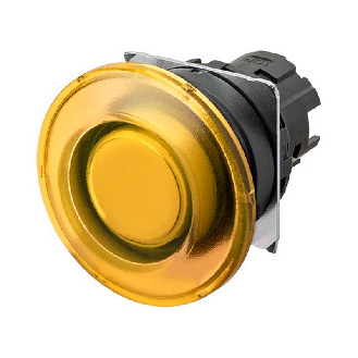 Bp champignon Ø40mm alterné jaune transparent lumineux-Lire la description