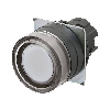 Bp Ø22mm protegé alterné blanc transparent lumineux (noir)