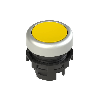 Bp Ø20mm à impulsion jaune, affleurant (chromé)