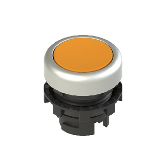 Bp Ø20mm lumineux affleurant, orange (chromé)-Lire la description