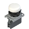 Complet: Indicateur lumineux blanc, adapt. de fix., DEL et contacts