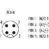Bouton de réinitialisation / 42 1NO L M12 4P
