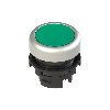 Bp Ø20mm à impulsion vert, affleurant (chromé)