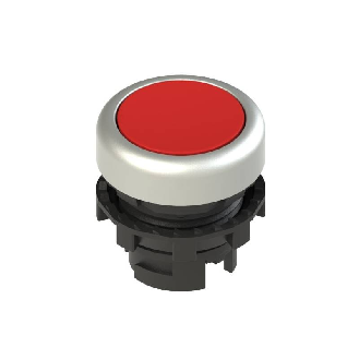 Bp Ø20mm lumineux affleurant, rouge (chromé)-Lire la description