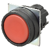 Bp Ø22mm plat alterné opaque rouge (noir)