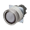 Bp Ø22mm protégé momentané blanc transparent lumineux
