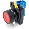 Btp Ø22mm plat opaque rouge (noir) 1NO
