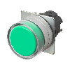 Bp Ø22mm protégé momentané opaque vert
