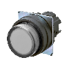 Bp Ø22mm dépassant momentané blanc transparent lumineux (noir)