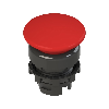 Bouton "coup de poing" Ø36mm à accrochage, rouge (noir) - E2 1PU1F3410