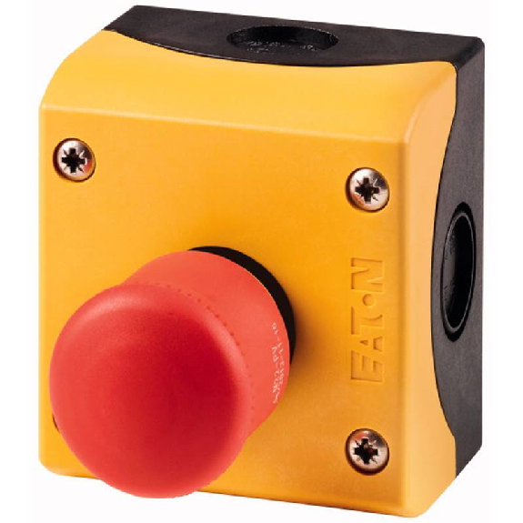 Bouton d'arrêt d'urgence complet 2O montage en saillie, rouge, jaune-Lire la description