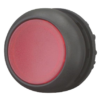 Bouton-poussoir lumineux, plat, rouge, à rappel-Lire la description