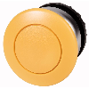 Bouton-poussoir, coup de poing, jaune, à rappel