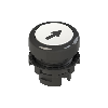 Bp Ø20mm à impulsion noir "fleche", affleurant (noir)