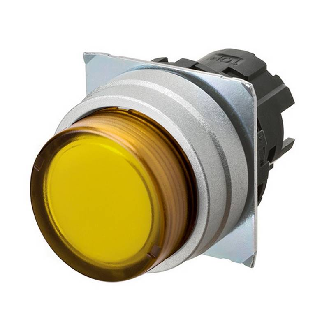 Bp Ø22mm dépassant alterné jaune transparent lumineux-Lire la description