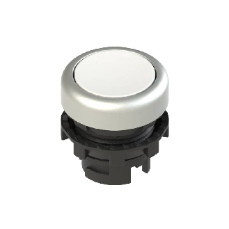 Bp Ø20mm lumineux affleurant, blanc (chromé)-Lire la description