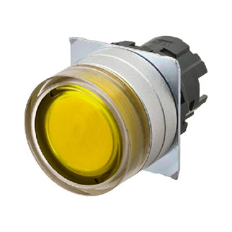 Bp Ø22mm protégé alterné jaune transparent lumineux-Lire la description