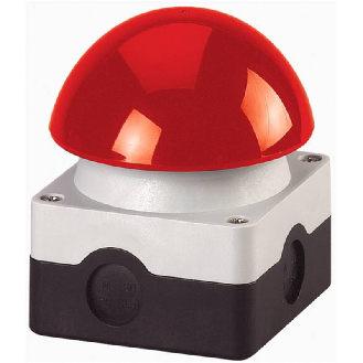 Appareil complet FAK 1F+1O, bouton «coup de poing» rouge, en saillie-Lire la description