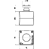 Bouton-poussoir sans fil, 868,3 MHz, IP65