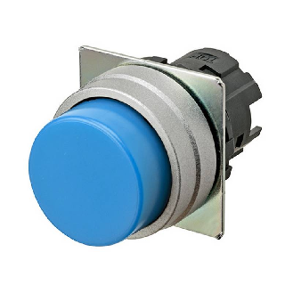 Bp Ø22mm dépassant alterné opaque bleu-Lire la description