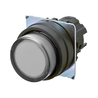 Bp Ø22mm dépassant alterné blanc transparent lumineux (noir)-Lire la description