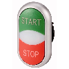 Bouton-poussoir double, +voyant lumineux, vert START/blanc/rouge STOP Bouton-poussoir double, +voyant lumineux, vert START/blanc/rouge STOP
