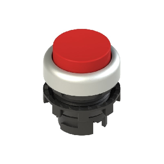 Bp Ø20mm lumineux dépassant, rouge (chromé)-Lire la description