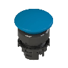 Bouton "coup de poing" Ø36mm lumineux, bleu (noir)