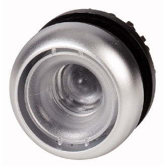 Bouton-poussoir, plat, sans étiquette, à accrochage-Lire la description