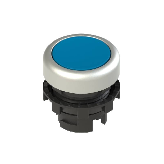 Bp Ø20mm lumineux affleurant, bleu (chromé)-Lire la description