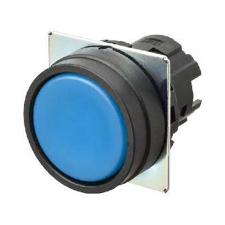 Bp Ø22mm plat alterné opaque bleu (noir)-Lire la description
